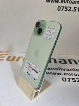 Telefon mobil Apple iPhone 15, 128GB, Baterie 88% - 2