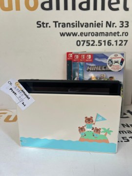Consola Nintendo Switch V2, Dock Animal Crossing, 4 Jocuri - 2