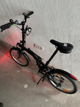 Bicicletă pliabilă Btwin 100 de 20 de inchi - Neagră - 5