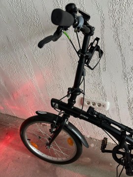 Bicicletă pliabilă Btwin 100 de 20 de inchi - Neagră - 6