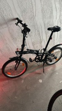 Bicicletă pliabilă Btwin 100 de 20 de inchi - Neagră - 7