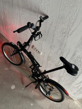 Bicicletă pliabilă Btwin 100 de 20 de inchi - Neagră - 8