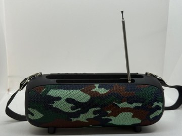 Boxa Portabila Gembird SPK-BT-17-C Baterie 1200mAh microSD USB Radio FM Antena BT 5.1 RMS 10W Camuflaj - 2