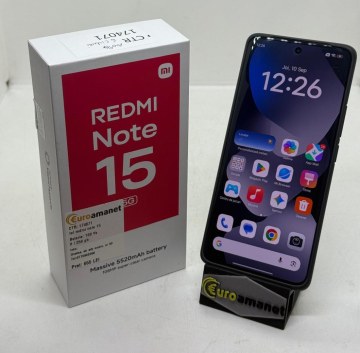 Telefon mobil Xiaomi Redmi Note 15, 8GB RAM, 256GB, 5G, Black