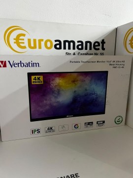 Monitor portabil Verbatim Touchscreen PMT-15-4K - 3