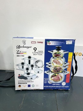 Set de 12 vase de gătit elegante din oțel inoxidabil de înaltă calitate, Germania - 2