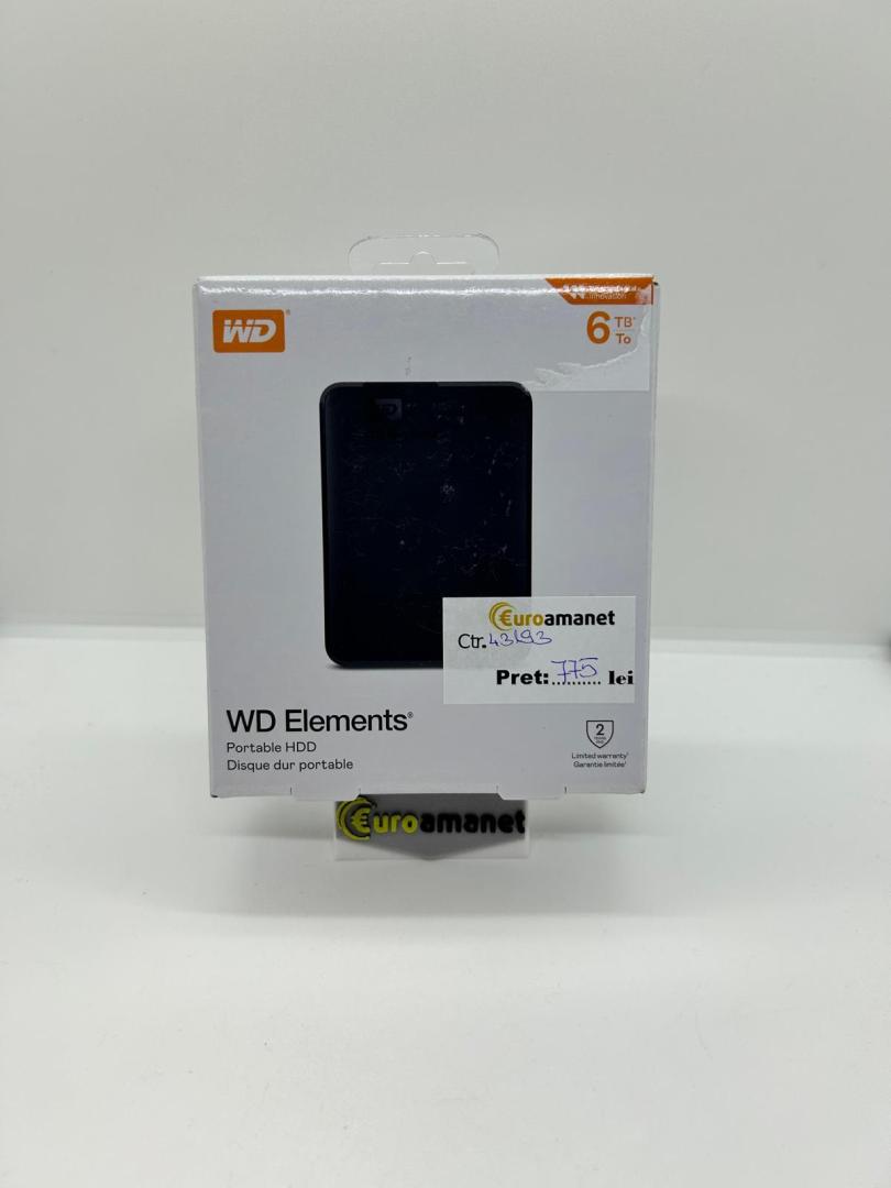 HDD extern WD Elements Desktop, 6TB
