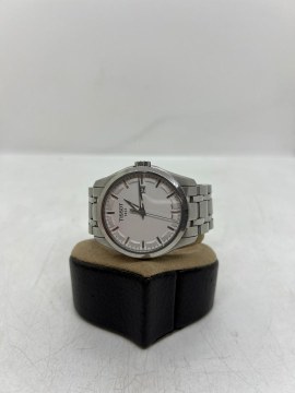 Ceas Tissot Couturier bărbătesc cu cadran alb, oțel inoxidabil, safir argintiu, 41 mm, T035410A - 1