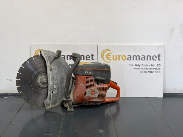 masina de debitat beton cu motor pe benzina Husqvarna K 770, Capacitate de taiere: 125, 3700 W, 2 timpi 