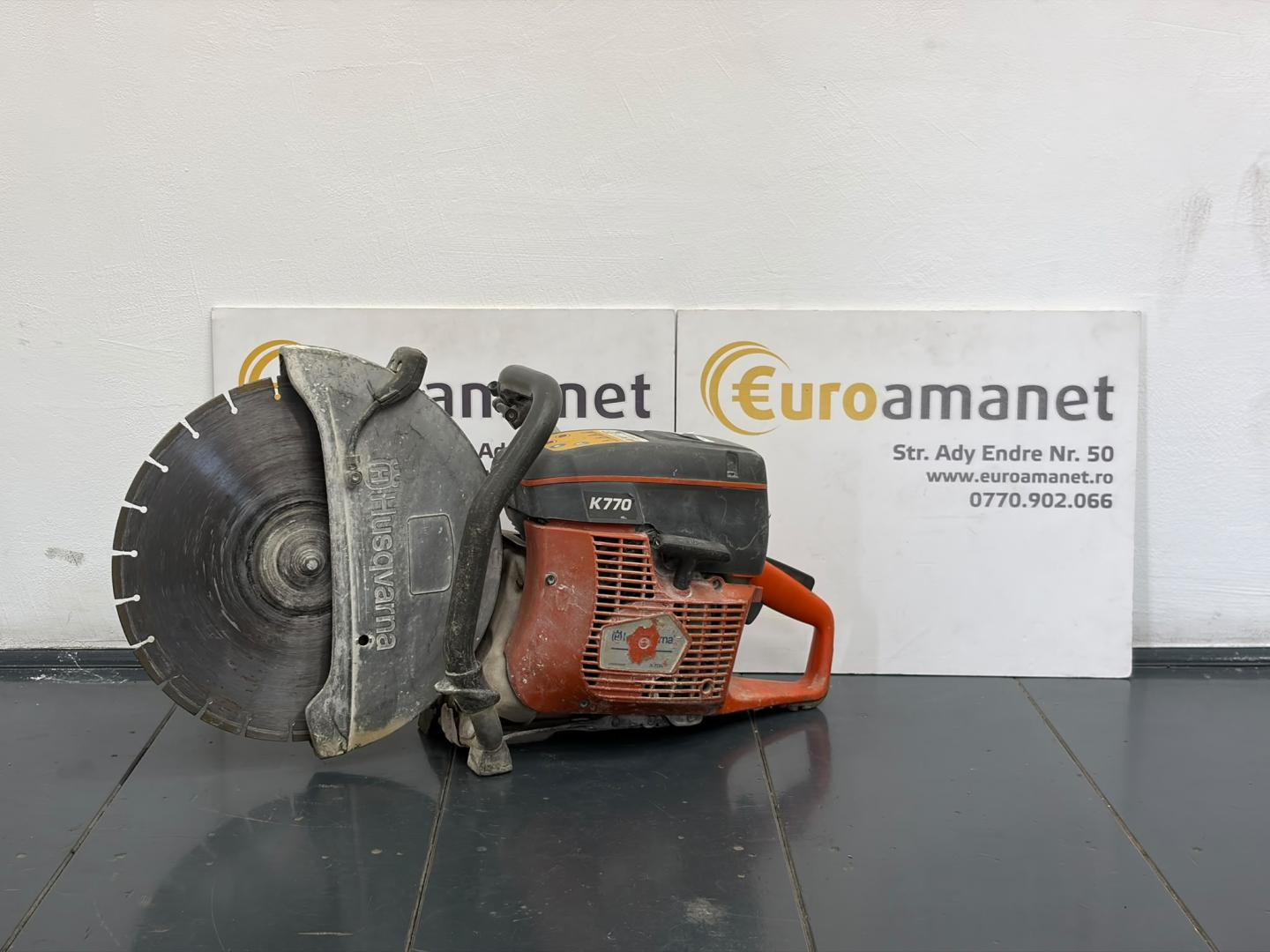 masina de debitat beton cu motor pe benzina Husqvarna K 770, Capacitate de taiere: 125, 3700 W, 2 timpi 