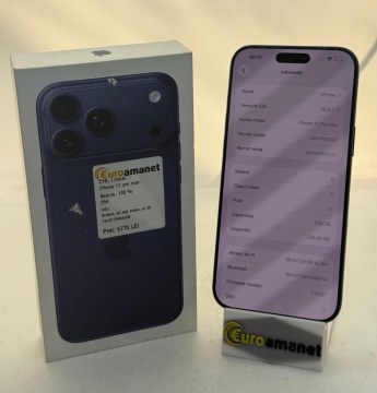 Telefon mobil Apple iPhone 17 Pro Max, 256GB, 5G, Deep Blue, Bat 100% - 3