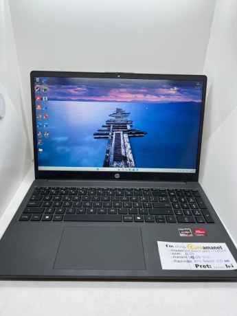 Laptop HP  cu procesor AMD Ryzen 7 5825U pana la 4.5 GHz, 15.6" Full HD, 16GB, 512GB SSD, AMD Radeon Graphics, Dark Ash Silver