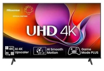 Televizor smart Hisense 43A6Q, 43'', 4K Al Upscaler, UltraHD, DLED, HDR10+, DTS Virtual, 2x7W, negru