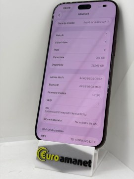 Telefon mobil Apple iPhone 18 Pro Max, 256GB, 5G, Burgundy - 4