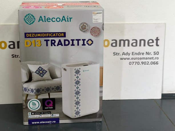 Dezumidificator aer ALECOAIR D13 Traditio, 13l/zi, 170W, Wi-Fi, alb