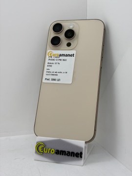 Telefon mobil Apple iPhone 16 Pro Max, 256GB, 5G, Desert Titanium - 1