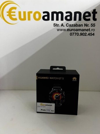 Smartwatch Huawei Watch GT 5, 46MM, Deep Tarnish Stainless Steel Case