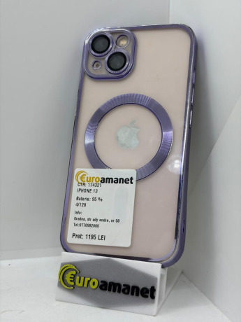 Telefon mobil Apple iPhone 13, 128GB, 5G, Starlight, 95% Baterie