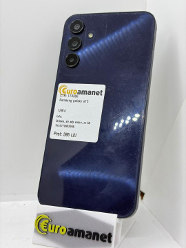 Telefon mobil Samsung Galaxy A15, Dual SIM, 4GB RAM, 128GB, 4G, Blue Black