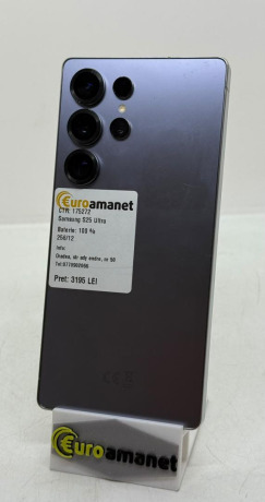 Telefon mobil Samsung Galaxy S25 Ultra, Dual SIM, 12GB RAM, 256GB, 5G