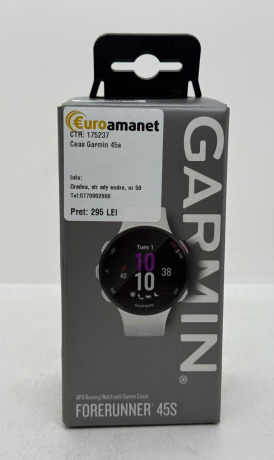 Smartwatch Garmin Forerunner 45s, Black