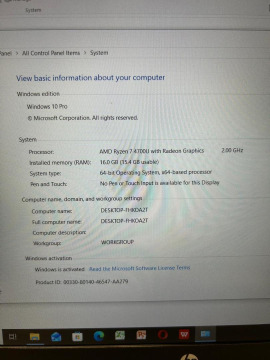 Laptop HP 15s-eq1035nq Ryzen 7 4700U, 15.6", Full HD, 16GB, 512GB SSD - 6