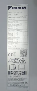 Daikin Sensira Bluevolution 12000 BTU aparat aer conditionat FTXC35CV1B - 2