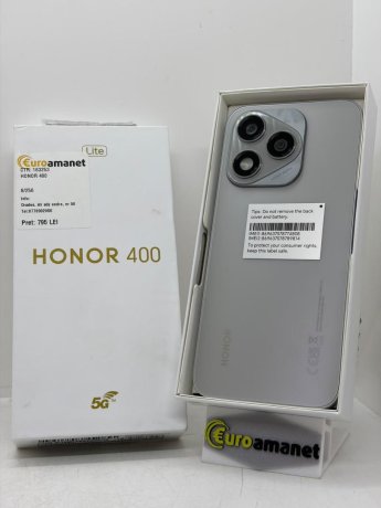 Telefon mobil HONOR 400 Lite, Dual SIM, 8GB RAM, 256GB, Velvet Grey
