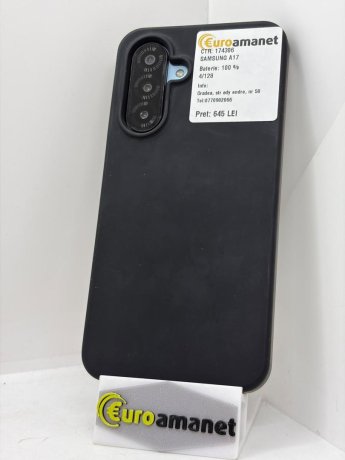 Telefon Samsung Galaxy A17, 128 GB,  4GB RAM, Display 6.7 inch, 5000mAh, 4G, Albastru deschis 