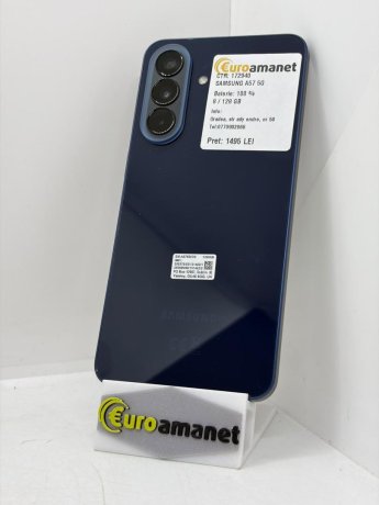 Telefon mobil Samsung Galaxy A57, Dual SIM, 8GB RAM, 128GB, 5G, Awesome Navy