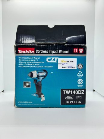 Cheie de strans cu impact Makita TW140DZ, 2600 rpm