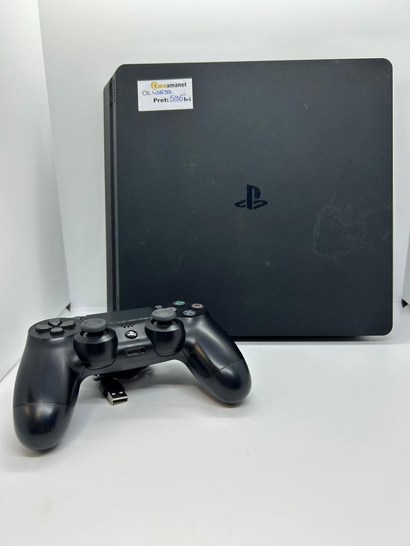 Consola SONY PlayStation 4 Slim (PS4 Slim) 500GB, Jet Black, F-Chassis