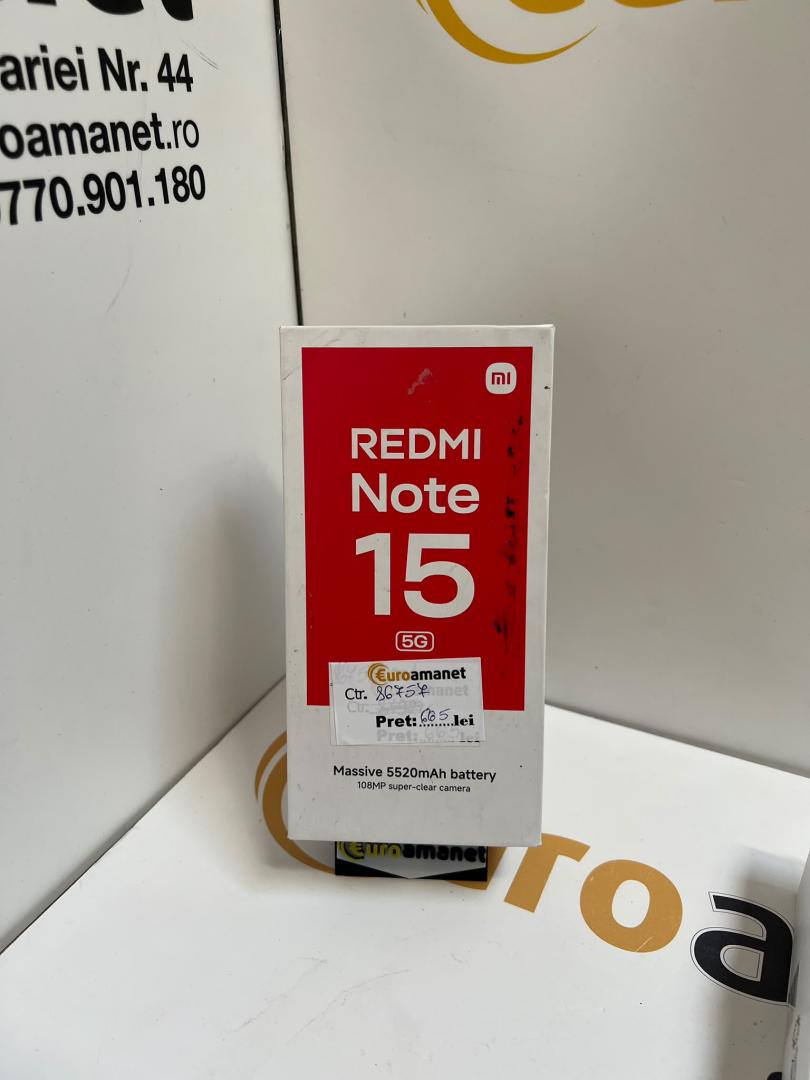 Telefon mobil Xiaomi Redmi 15, 8GB RAM, 256GB