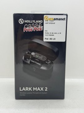 Hollyland Lark MAX 2 Combo, Sistem microfon wireless on-camera, 2 persoane, timecode