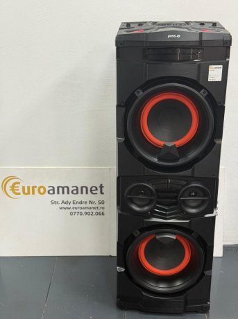  Sistem audio Poss PSBTST810, 800W, bluetooth, USB, Radio FM, USB, Karaoke, Negru