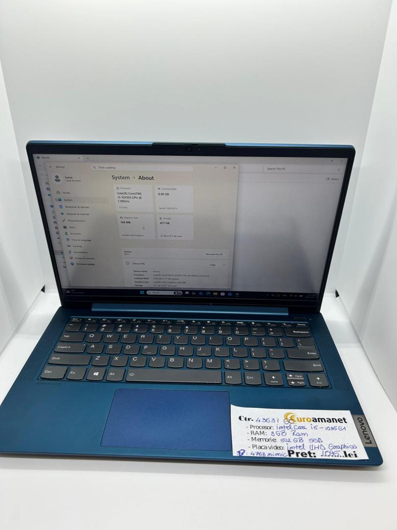 Laptop Lenovo IdeaPad  Intel® Core i5-1035G1, Intel UHD Graphics
