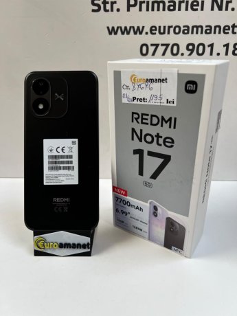 Telefon mobil Xiaomi Redmi Note 17, 6GB RAM, 128GB