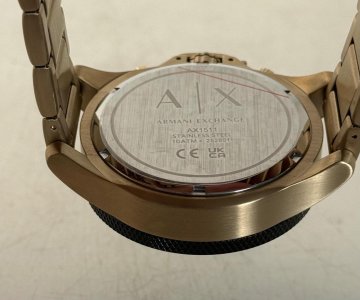 ARMANI EXCHANGE, Ceas cronograf de otel inoxidabil, Auriu - 4