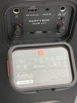 Sistem audio portabil JBL Partybox Club 120, 160W RMS, Baterie detasabila, IPX4, Auracast, AI Sound Boost, Negru - 3