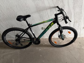 Bicicleta mountainbike Omega Thomas, roata 29", 21 viteze, schimbator Shimano, frana disc mecanica, Negru - 1