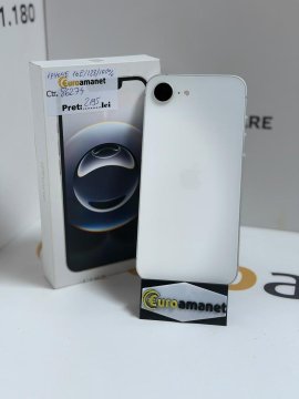 Telefon mobil Apple iPhone 16e, 128GB, 5G, Black, Bat 100%