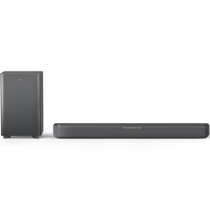 Soundbar Philips TAB5309/10 2.1, 240W, Subwoofer Wireless, Dolby Digital PLUS, HDMI ARC, Negru