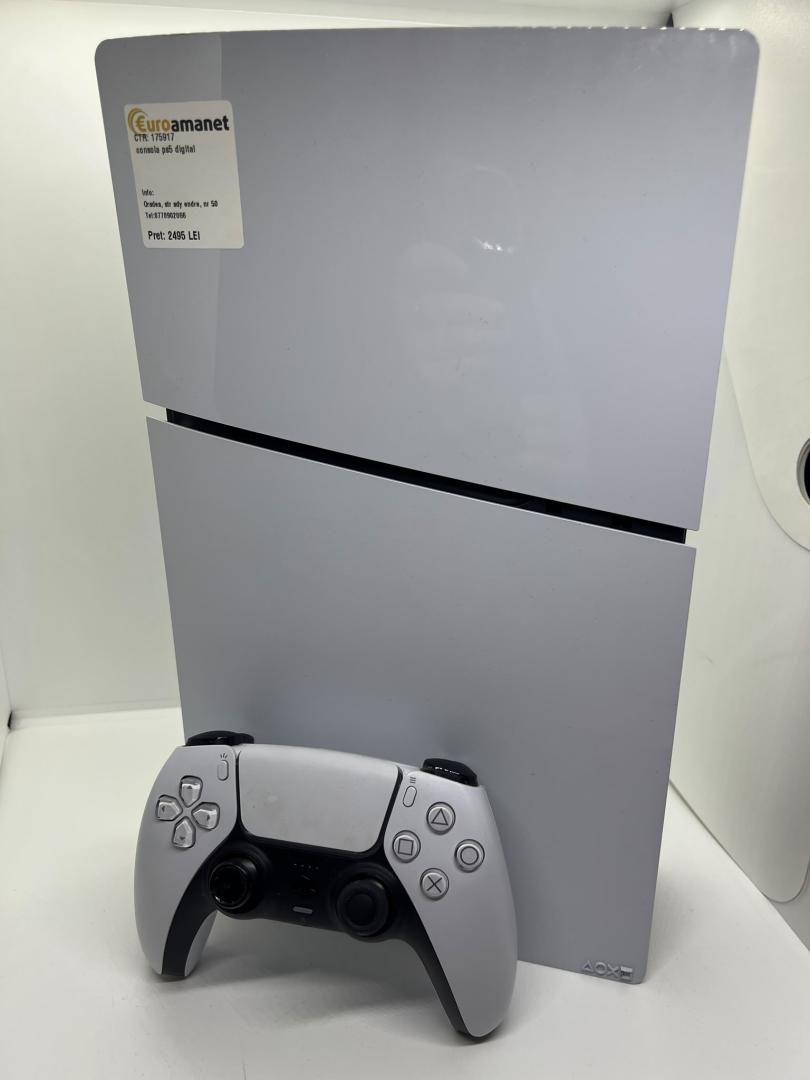 Consola PlayStation 5 Digital Edition (PS5) Slim, 825GB SSD, E-Chassis