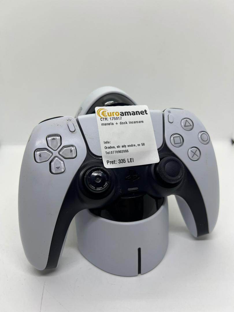 Set Controller Wireless PS5 si incarcator dual PS5