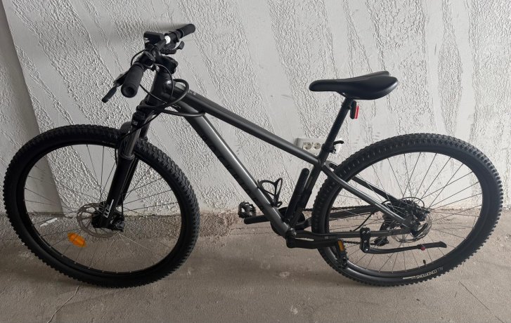 Bicicletă MTB drumeție semi-rigidă 29" cadru aluminiu EXPL 100 Gri