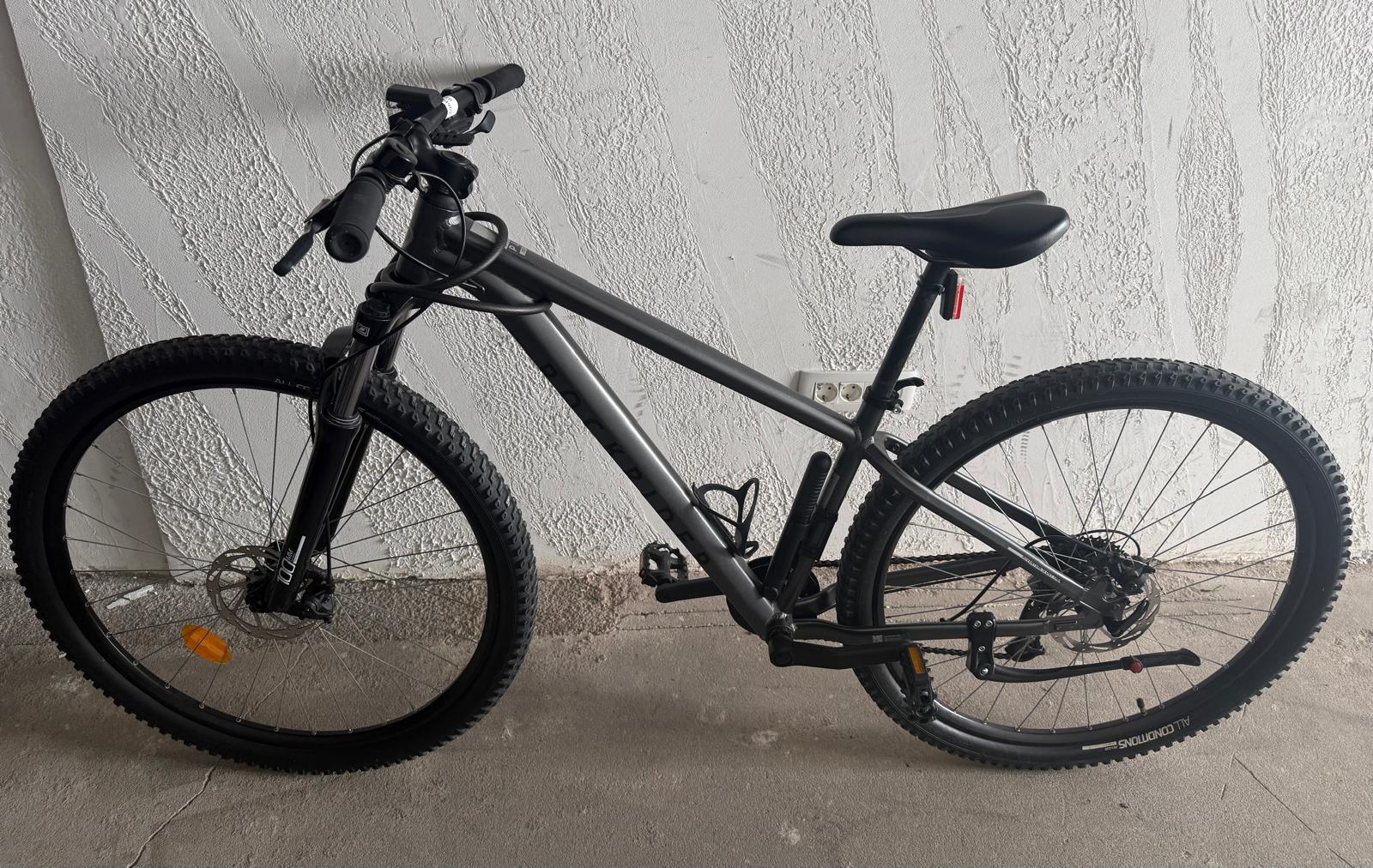 Bicicletă MTB drumeție semi-rigidă 29" cadru aluminiu EXPL 100 Gri