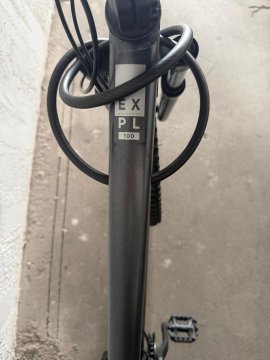 Bicicletă MTB drumeție semi-rigidă 29" cadru aluminiu EXPL 100 Gri - 2