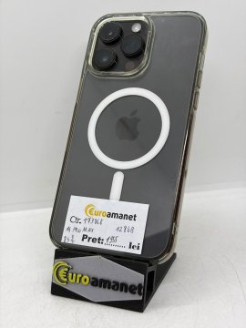 Telefon mobil Apple iPhone 14 Pro Max, 128GB, 5G, Space Black, 84% Baterie