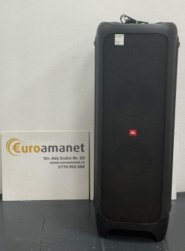 Sistem audio JBL Partybox 1000, JBL Signature Sound, 1100W, DJ Pad, Light Shows, Bass Boost, Bluetooth, USB, True Wireless Stereo