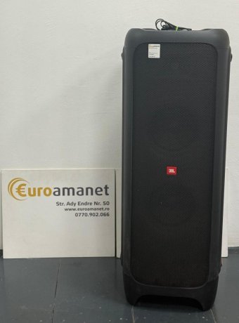 Sistem audio JBL Partybox 1000, JBL Signature Sound, 1100W, DJ Pad, Light Shows, Bass Boost, Bluetooth, USB, True Wireless Stereo